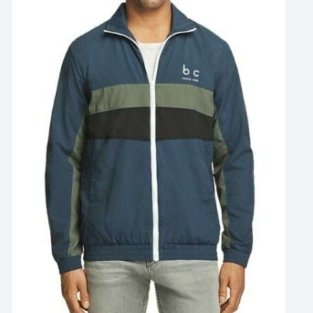 Like New! Barney Cools Navy and Olive Windbreaker Jacket in Size XS